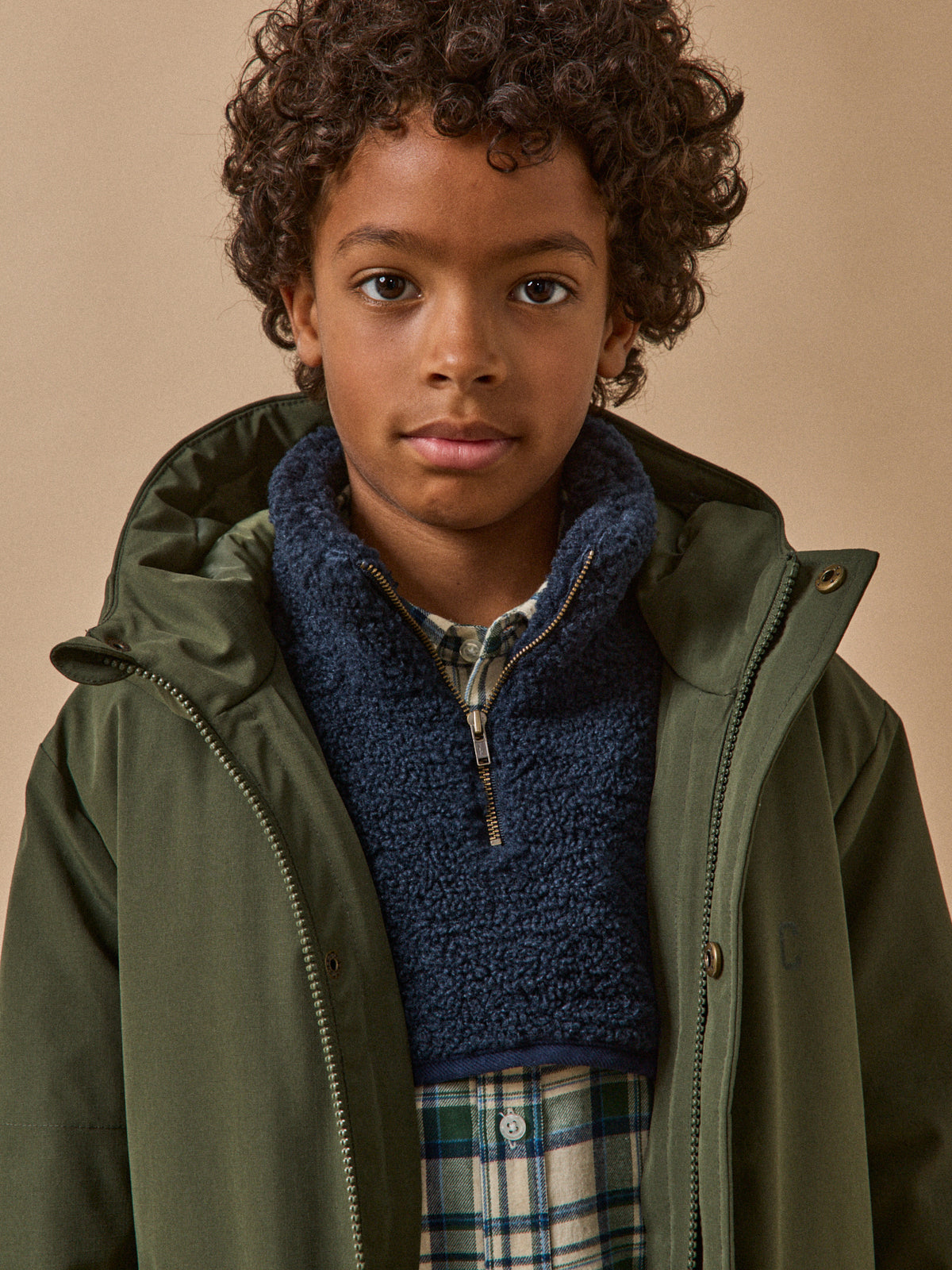 Faux col en sherpa garçon