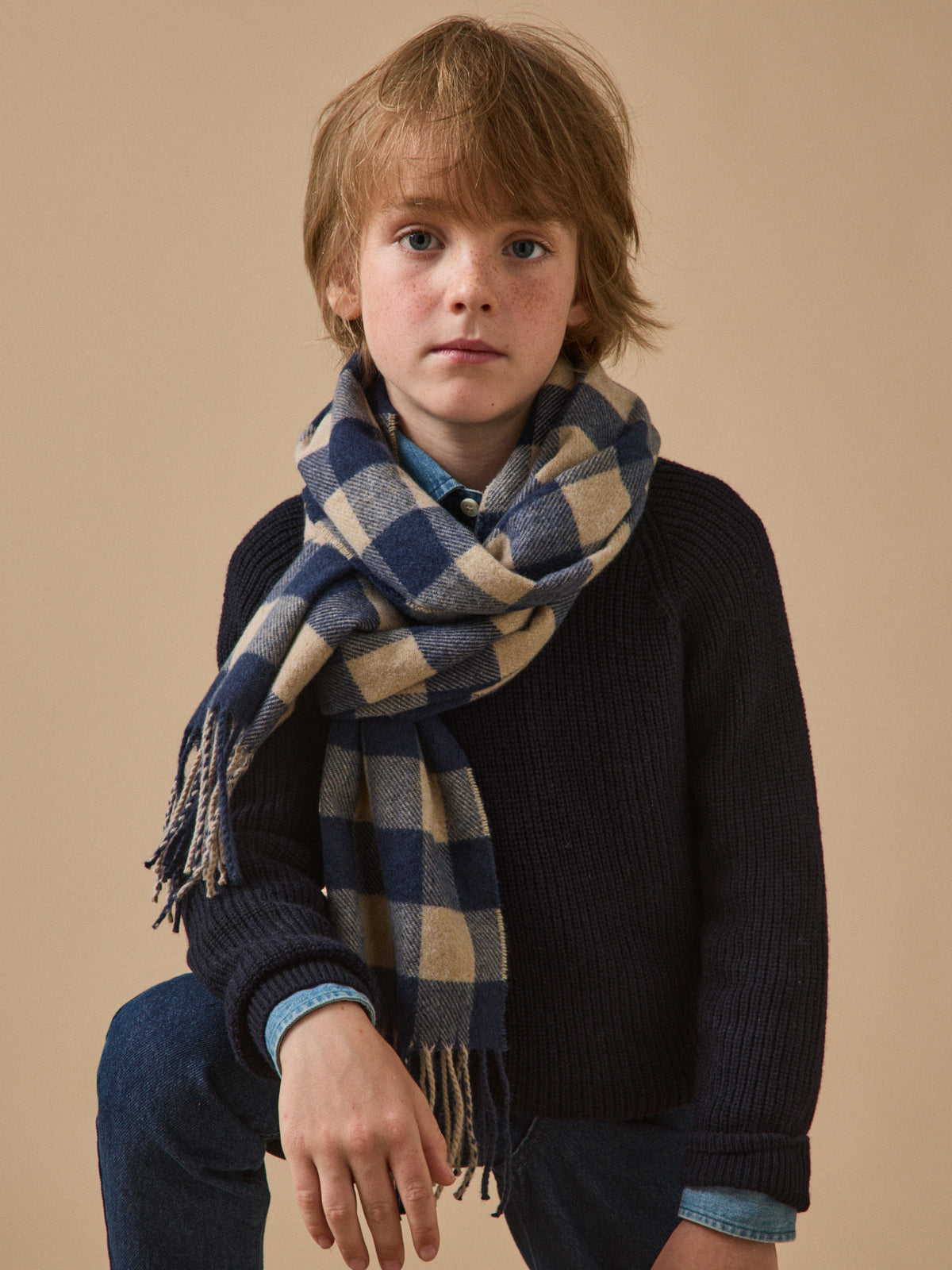 Écharpe carreaux enfant