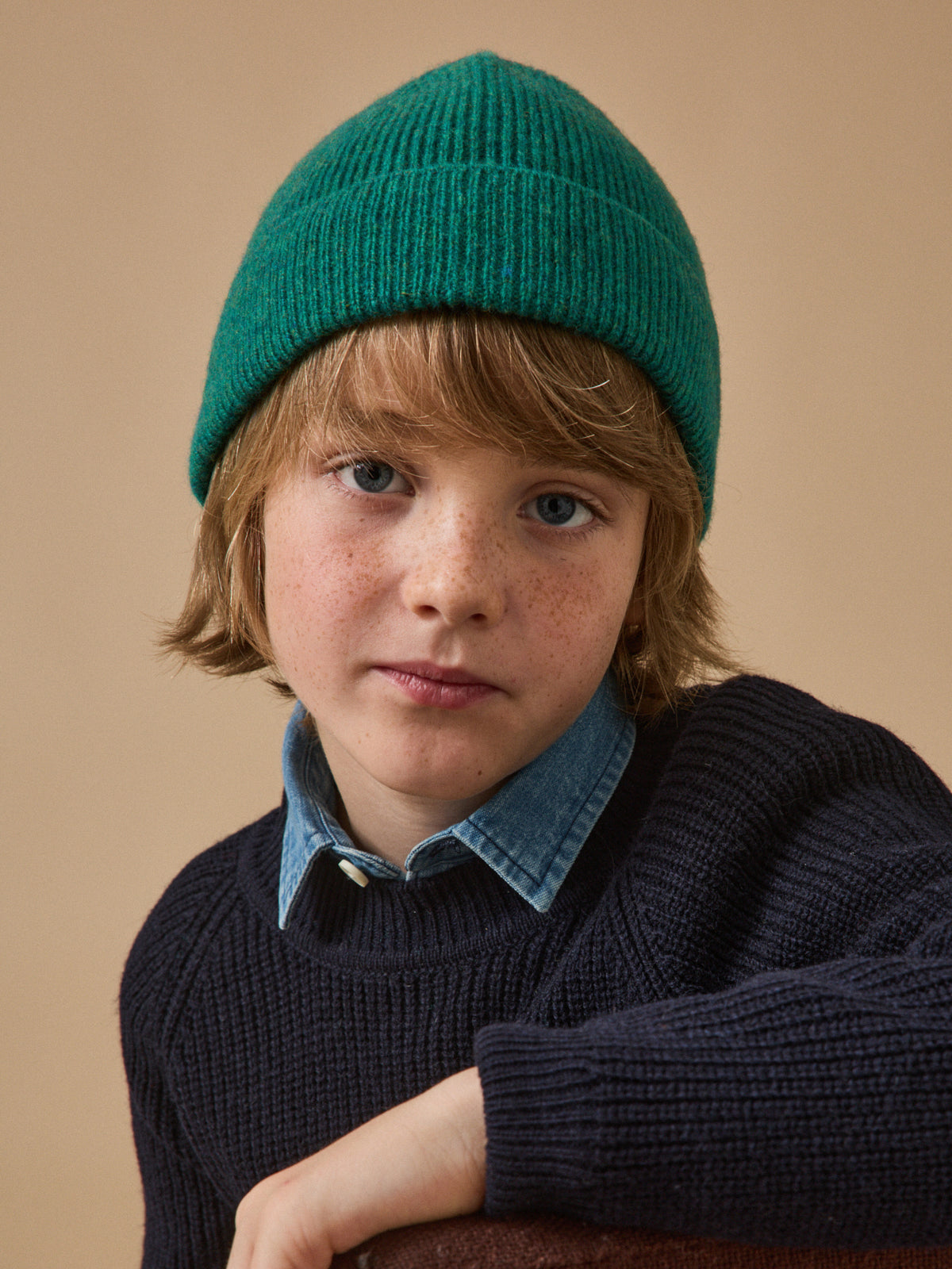 Bonnet en laine mérinos enfant