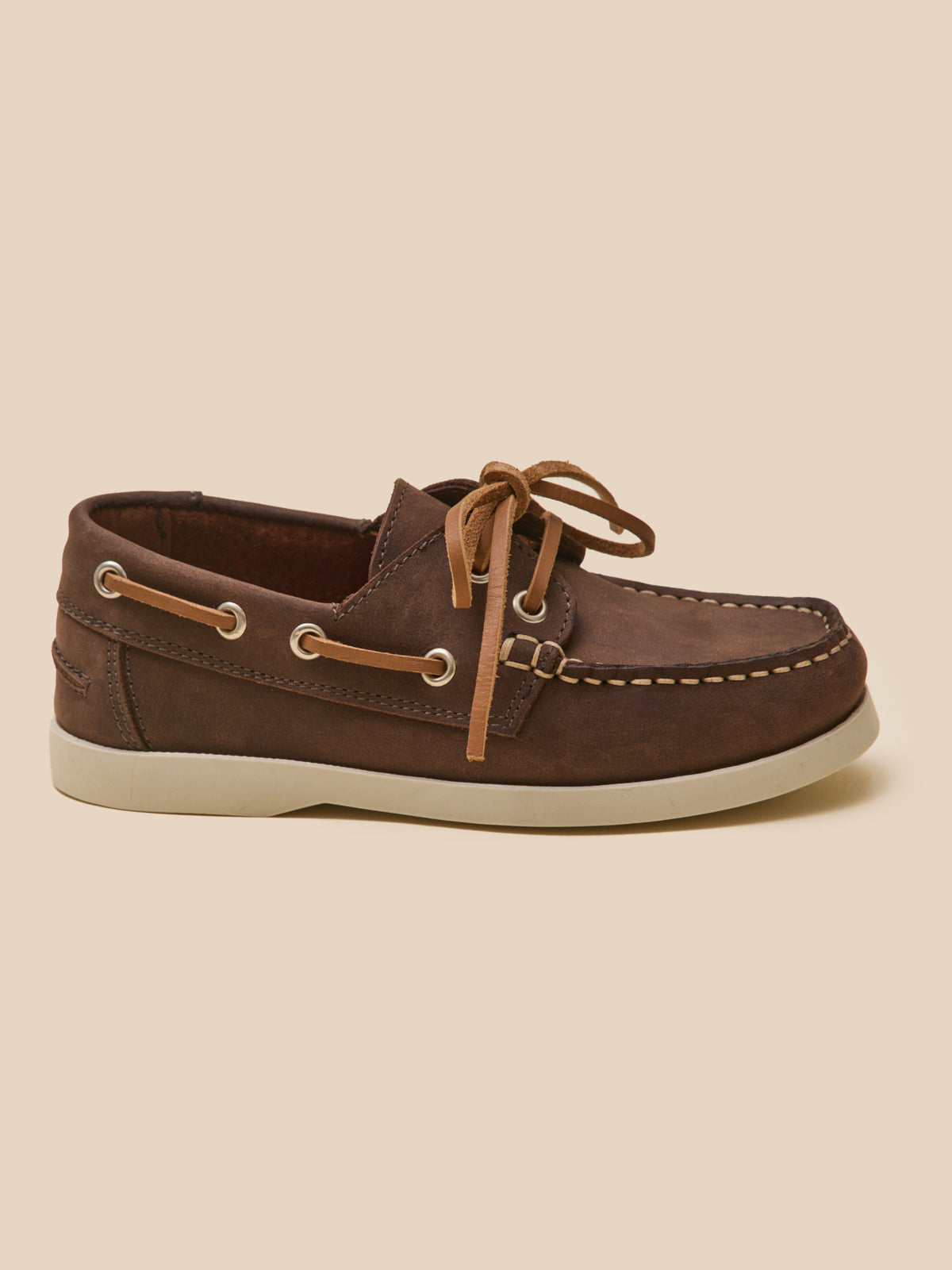 Chaussures bateau en cuir Garçon