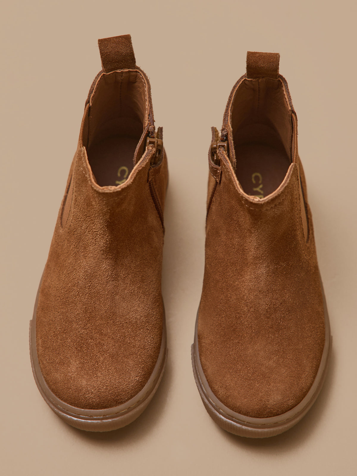 Boots chelsea cuir suédé garçon