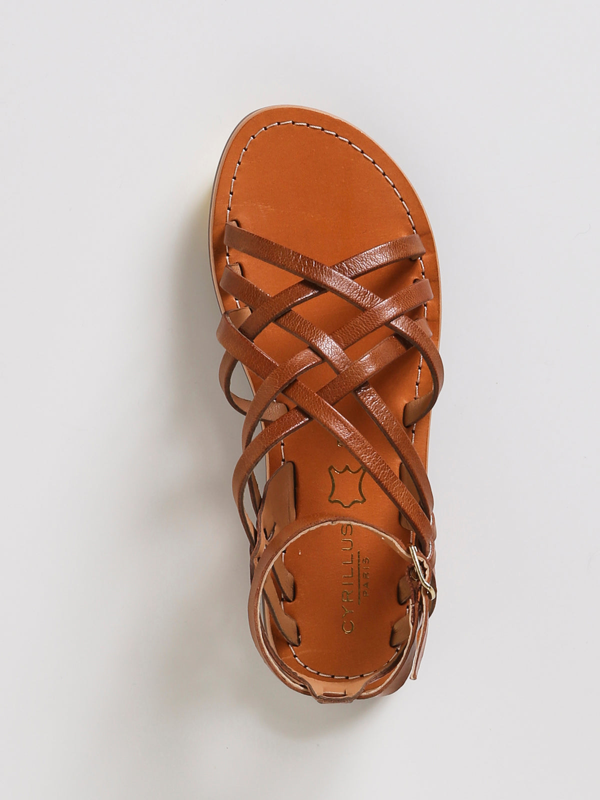 Sandales multi-brides Fille en cuir